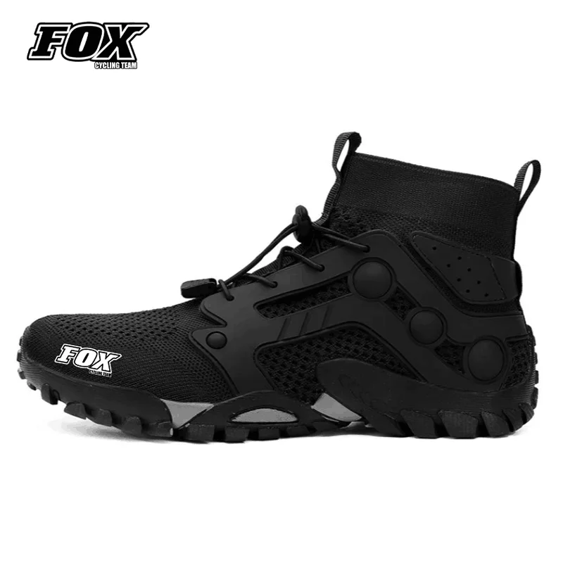 Men Bicycle Footwear FOX Cycling Team Motorcycle Breathable Bike Sneakers Road MTB Antiskid Shoes Chaussure Velo Route Cyclisme