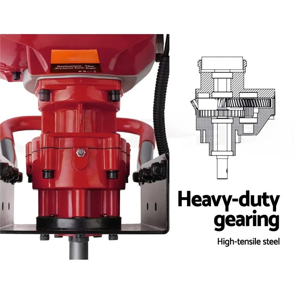 High Quality Fuel Powered Earth Auger Garden Soil Hole Making Water Ice Fishing Breaker Three Drills 1 Year Warranty