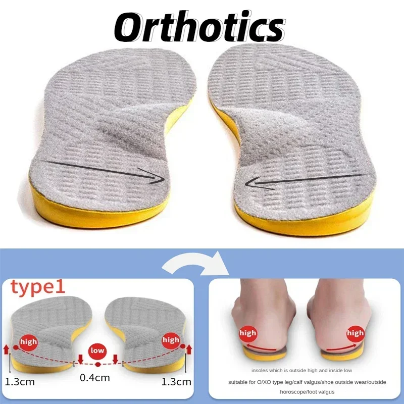 2026 Orthopädische Einlegesohlen für Plattfüße, Fußgewölbestütze, orthopädische Schuheinlagen für Herren und Damen, O/X-Bein-Korrektur-Pads