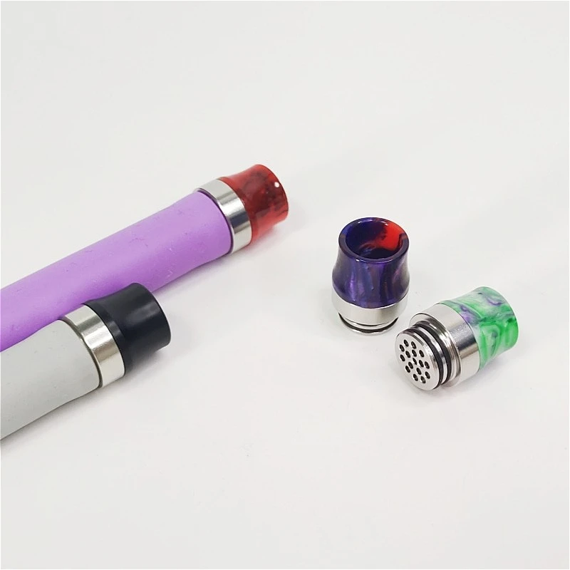 2 قطعة 810 بالتنقيط تلميح الفولاذ المقاوم للصدأ الراتنج مكافحة سبيتباك بالتنقيط تلميح مع موصل القش ثقب سفلي #2