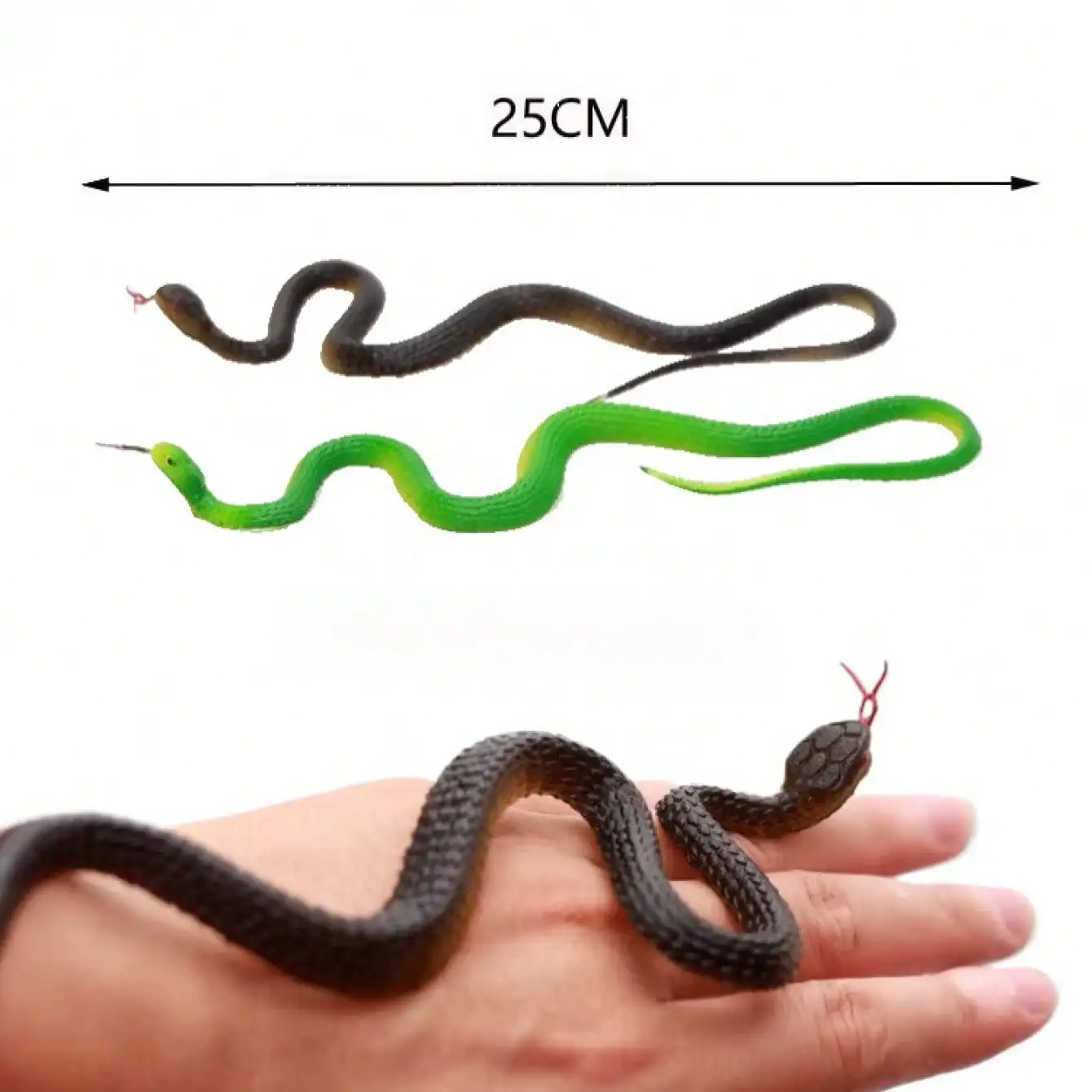 وهمية لعبة مطاطية واقعية ثعبان محاكاة Anaconda مخيف هالوين لتخويف الطيور الدعائم المزحة خدعة ملحقات لعبة #1