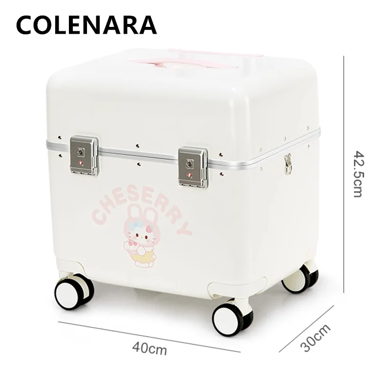 

COLENARA Чемодан из АБС-пластика + ПК Посадковая коробка Алюминиевый каркас Чемодан на колесиках Большая вместительная дорожная сумка на колесиках 20-дюймовый чемодан для салона