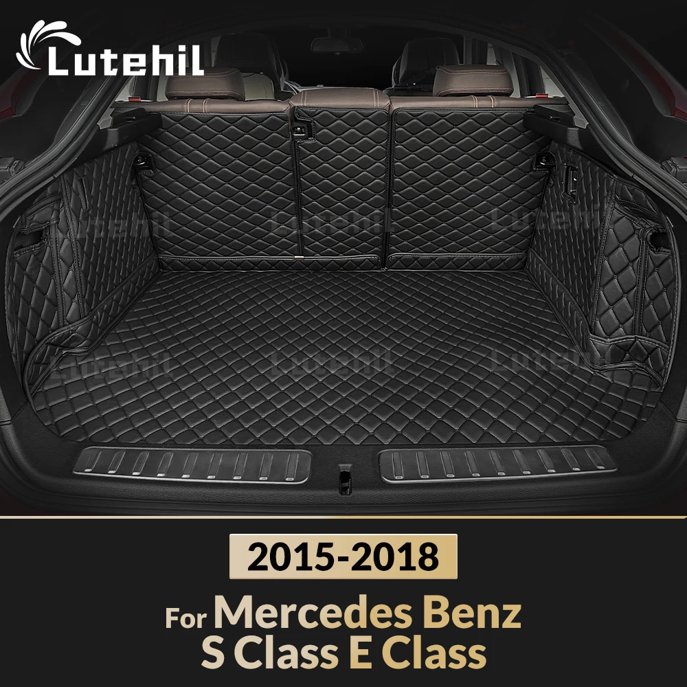 For Mercedes S class Coupe 2-door 2015-2018 17 16 Full Coverage Trunk Mat Car Boot Cover Pad Cargo Liner Interior Accessories