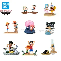 In Stock Bandai Banpresto Wcf Log Stories One Piece Luffy Ace Nami Roronoa Zoro Chopper Anime Action Figure Toy Gift Model