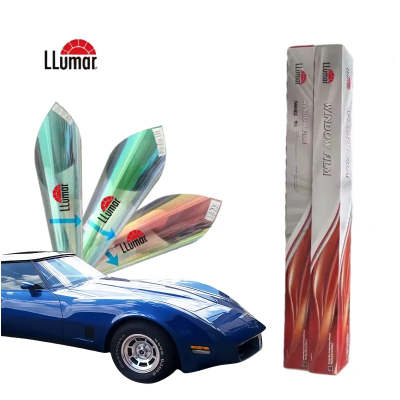

LLumar Double red PET Car Window Tint Film: 80.5% Clarity 13.1% Thermal Rejection 29.6% UV Defense-Scratch-Resistant