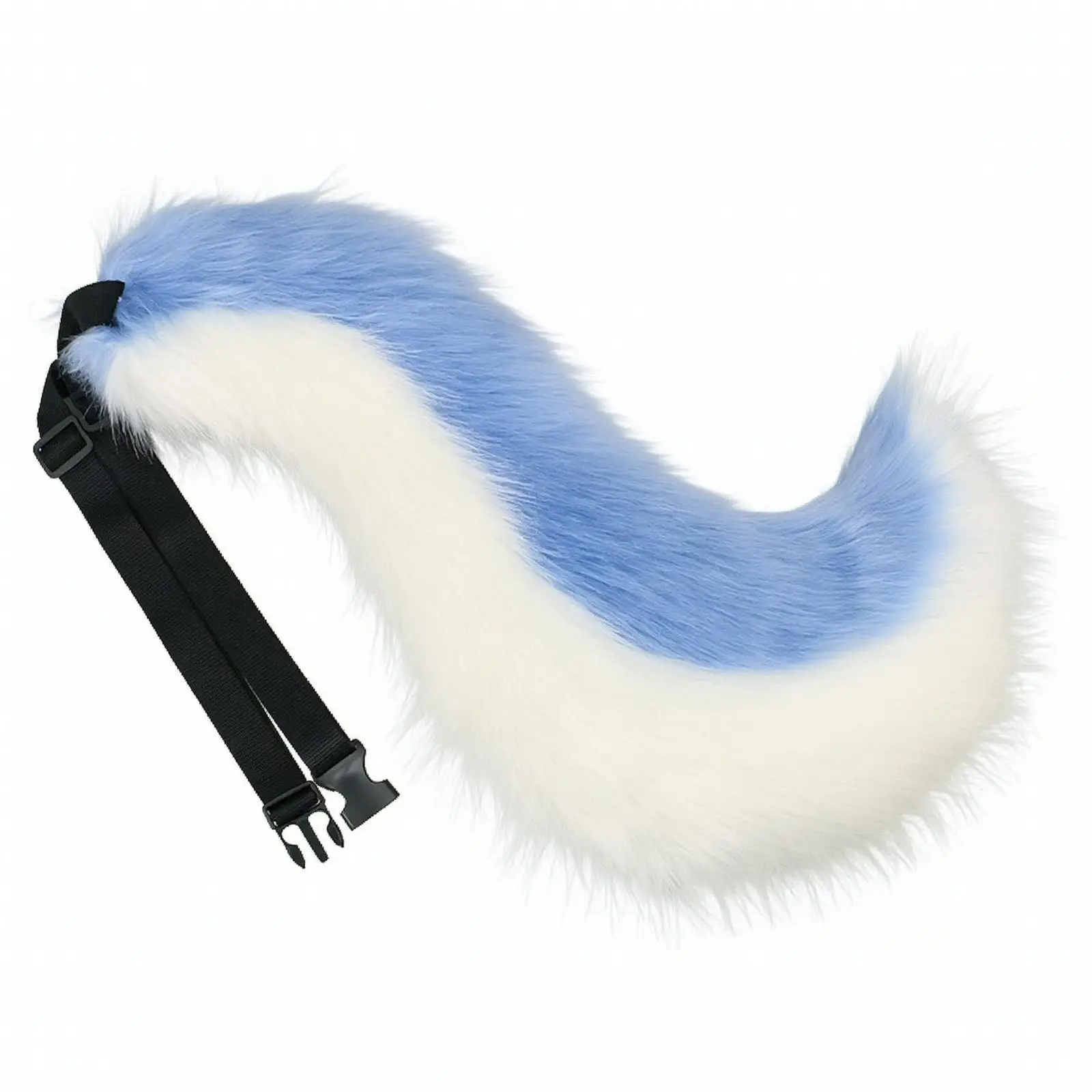 Eye Catching Faux Fur Cosplay Tail for Themed Party Costume with Strap for Stage Performance Fun