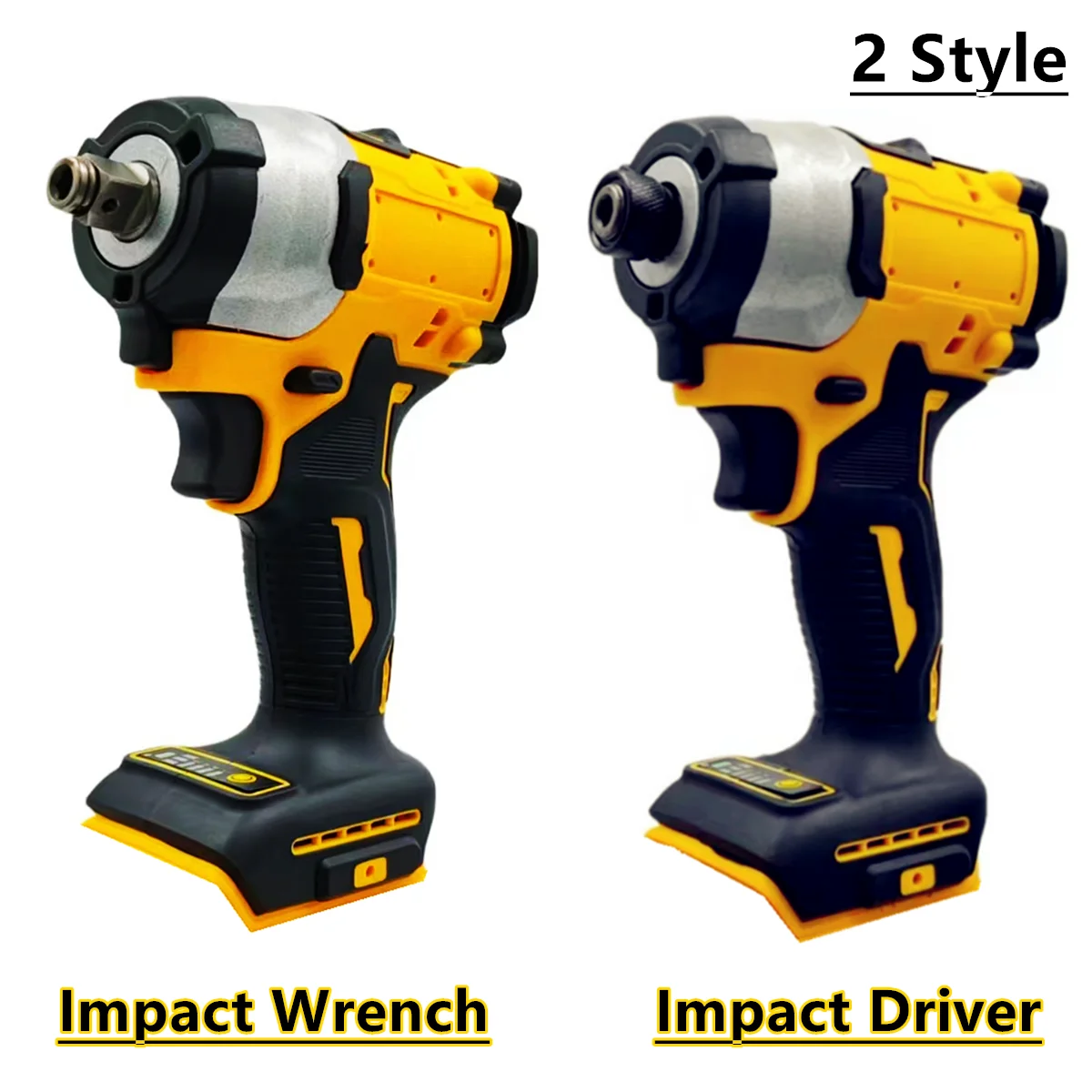 2 Stype Brushless Impact Wrench / Impact Driver Cordless Electric Screwdriver 4 Gears Power tools For Dewalt 18V 20V Battery