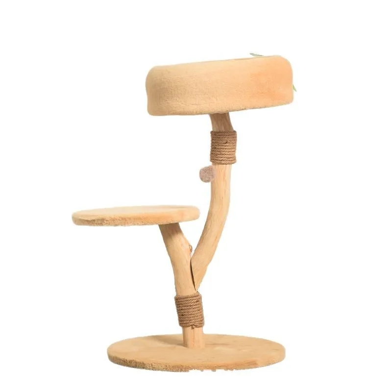 إطار تسلق القطط، صندوق من الخشب الصلب، لعبة عش القطط المتكاملة #1