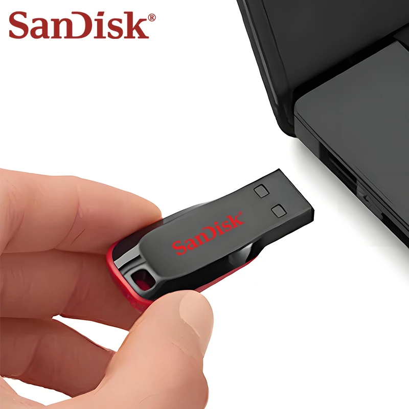 SanDisk USB2.0 FAT32 Cruzer CZ50 unidad Flash memoria Flash compacta cifrada USB2.0 PenDrive para ordenador portátil de escritorio