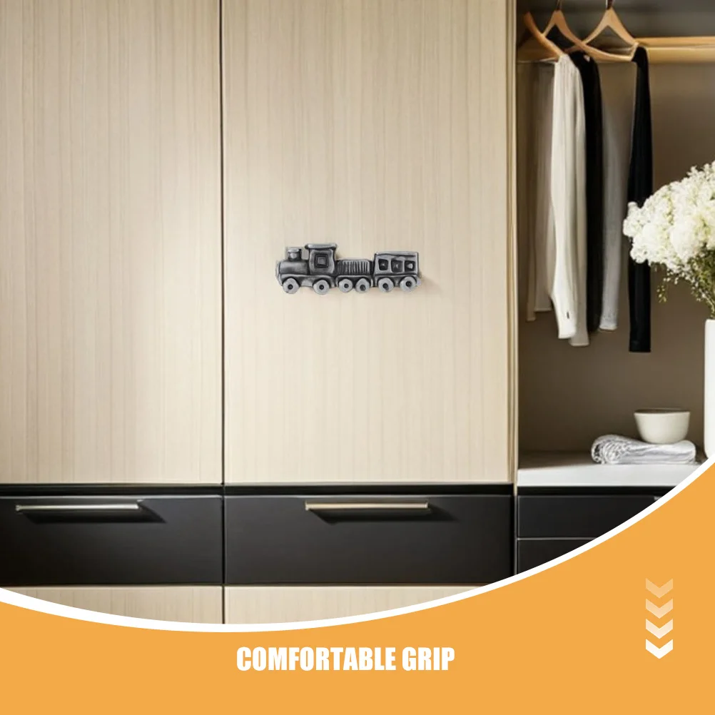 1 مجموعة مضمد المقابض قطار على شكل سبائك الزنك درج يسحب مقابض الزخرفية لخزانة خزانة الملابس الحضانة #5