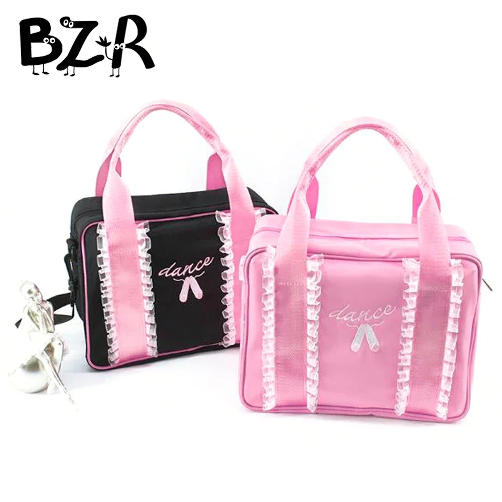 Embroidery Dance Shoes Lace Ballet Dance Bags Kids Message Shoulder Bag Child/Women Dance Bag Ballet Girls Handbag For Dancing