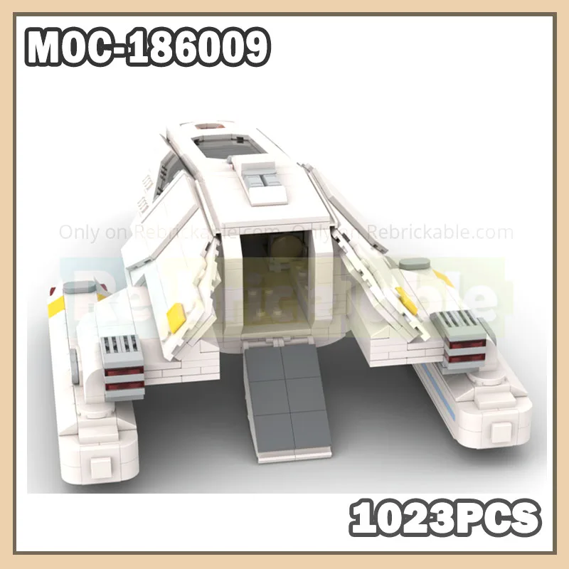 

MOC-186009 Space War Set Model Shuttlecraft Building Blocks Accessories Gift Klocki Shuttlecraft Space Shuttle Plane Toy 1023PCS