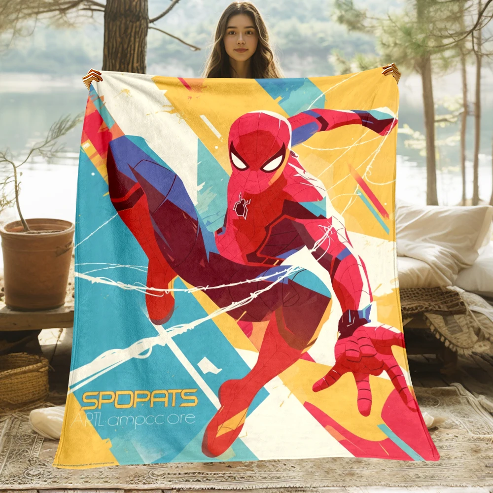 Spider-Man Super Hero Blanket.Seasonal Blankets.Used for Sofas,beds,living Rooms,travel Picnics,blankets,gifts,thin Blankets