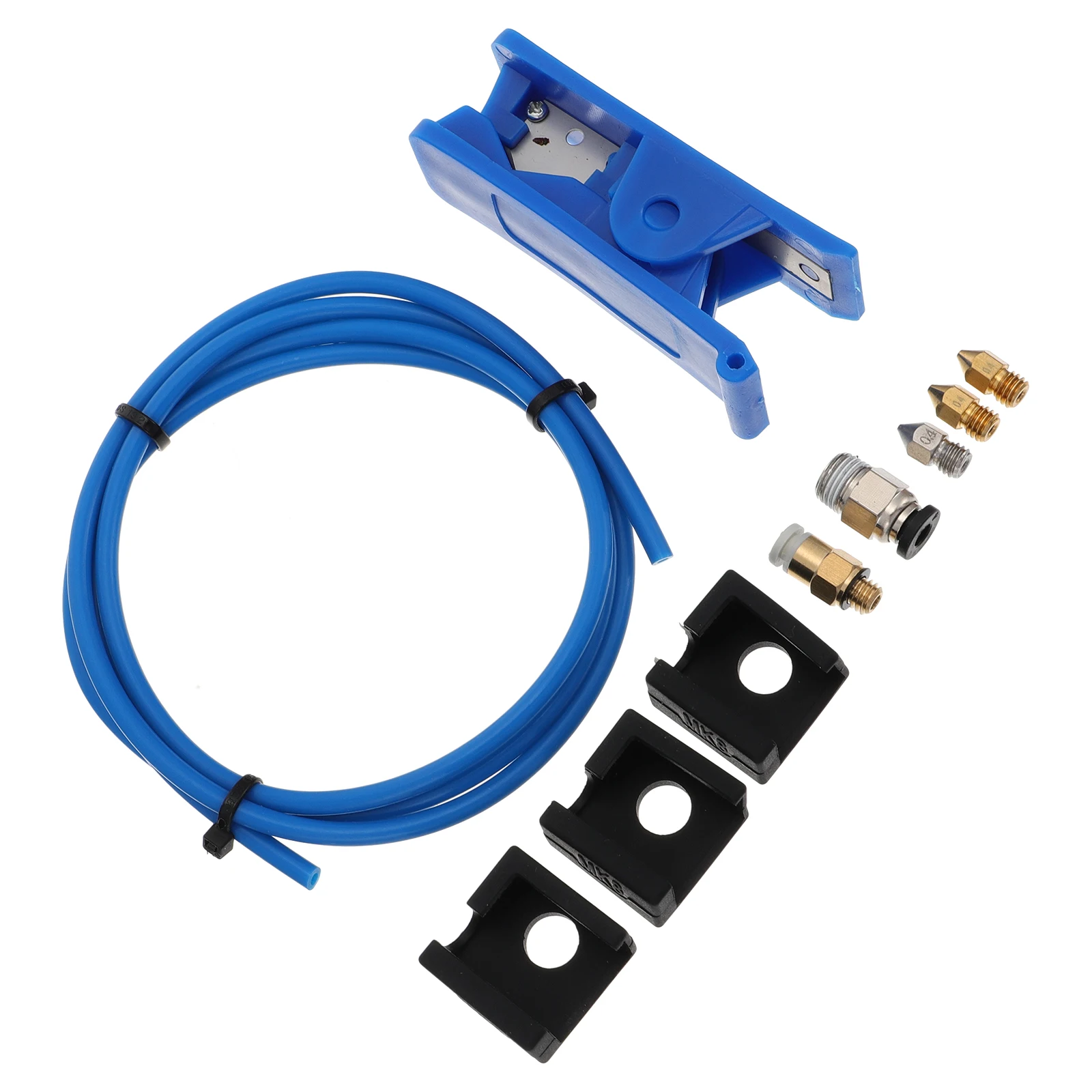 

1 set 3D Printer Accessories Nozzle Extruder Parts Stainless Steel High Durability PTFE Tube Precision Printing Silicone