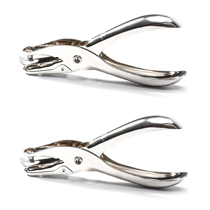 

Punch Manual 3Mm Punch Pliers 2 Pieces 1 Hole Punch Punch Hand-Held Paper Punch Silver