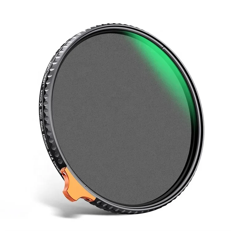 K & F Concept 67Mm Schroef In Lensfilter 1/4 Zwart Diffusie & ND2-32 Filter 2 In 1 Camerafilter