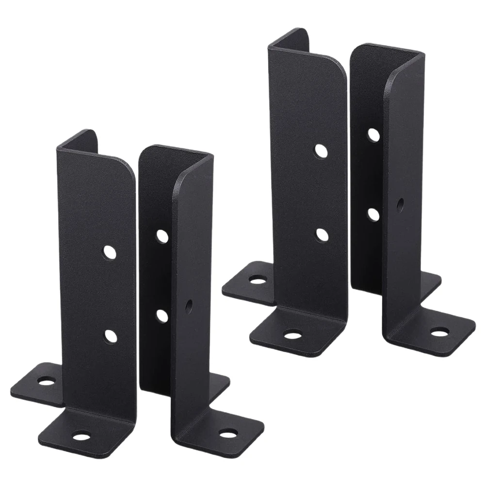 

4pcs Heavy Duty Steel Pergola Brackets Deck Post Base Fence Cover Retrofit Support Balcony Garden Terrace Railing Mailbox