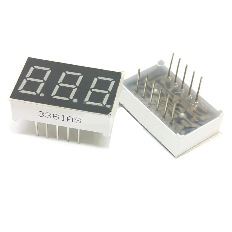 2PCS 0.36 Inch Digital Tube 1/2/3/4 Bit Common Anode/Cathode Red Highlighted LED Display Clock