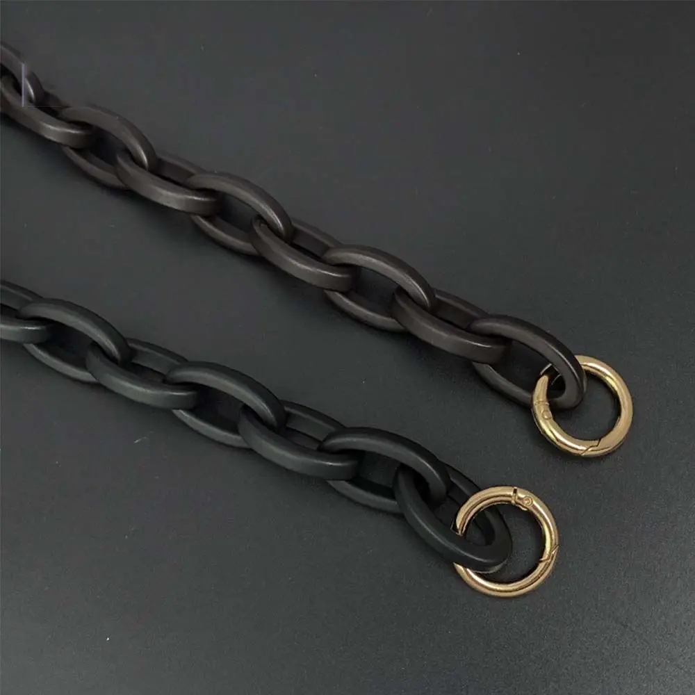 Matte DIY Black Replacement Bag Accessory Shoulder bag Acrylic Bag Belt Underarm Bag Chain Short Bag Strap Handbag Handle