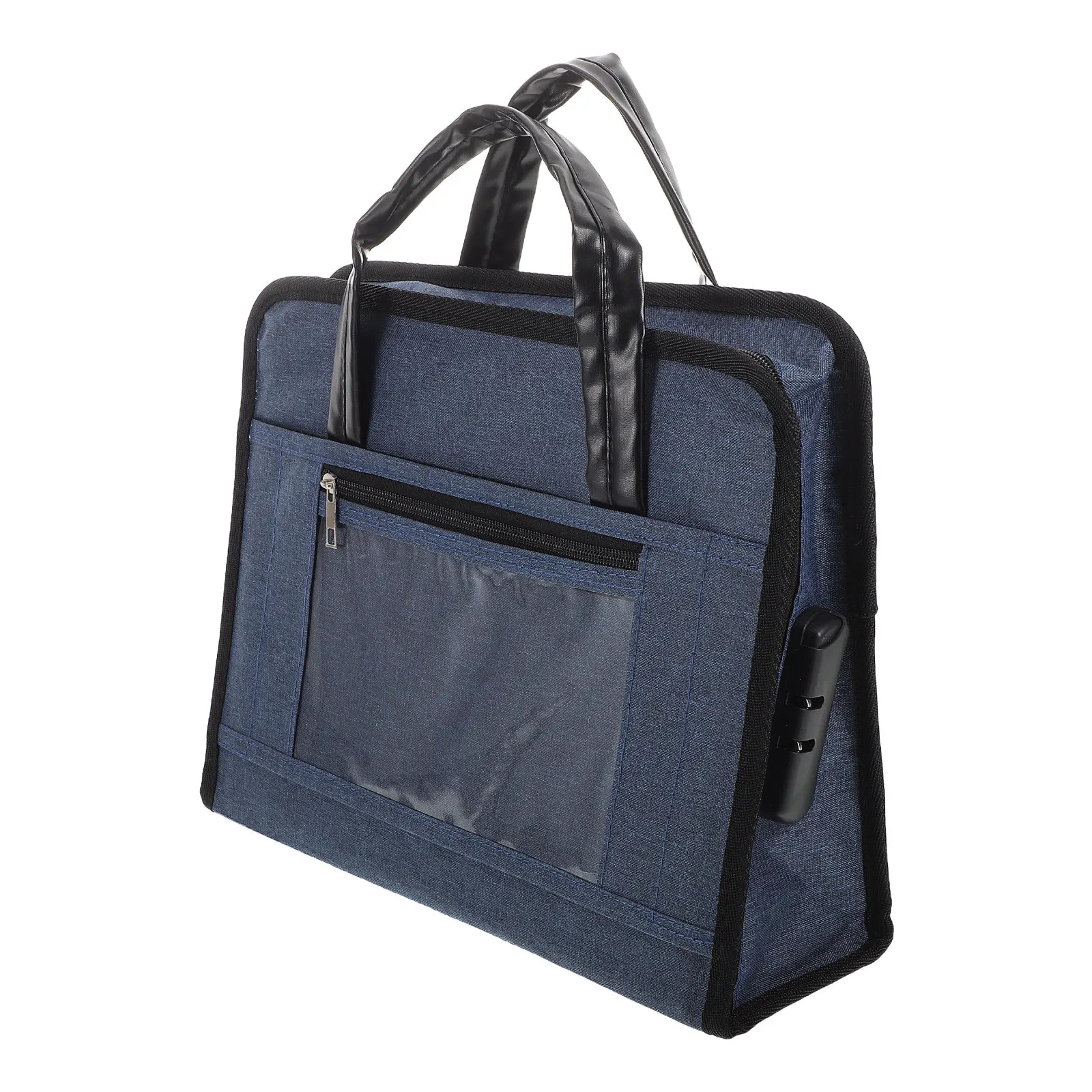 

Портативный деловой портфель из ткани Оксфорд с кодовым замком, отделением для ноутбука, органайзером для документов, сумка для путешествий и встреч