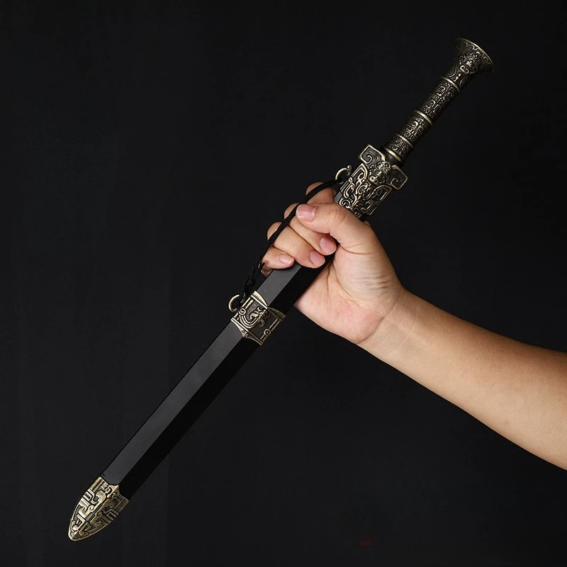 45cm/17.72in Medieval Sword Samurai Model Props Short Cosplay Anime Peripherals With Sheath Display Ornaments Gifts Outdoor Toys