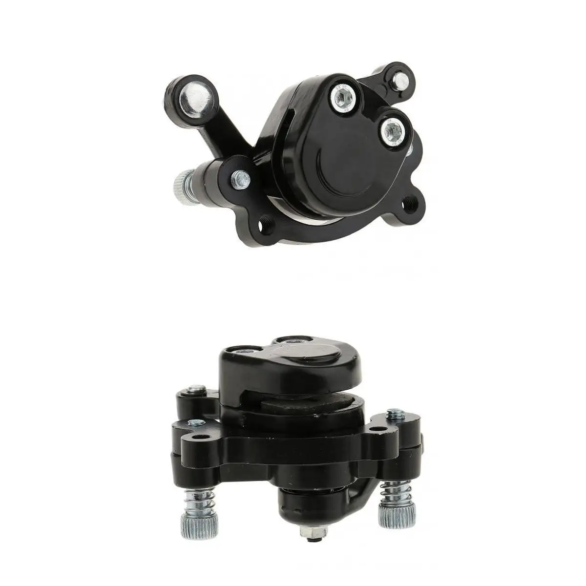 Black Paint Brake Caliper Hardware Set Metal Disc Brakes for Mini Pocket Motorcycle Bike 49cc
