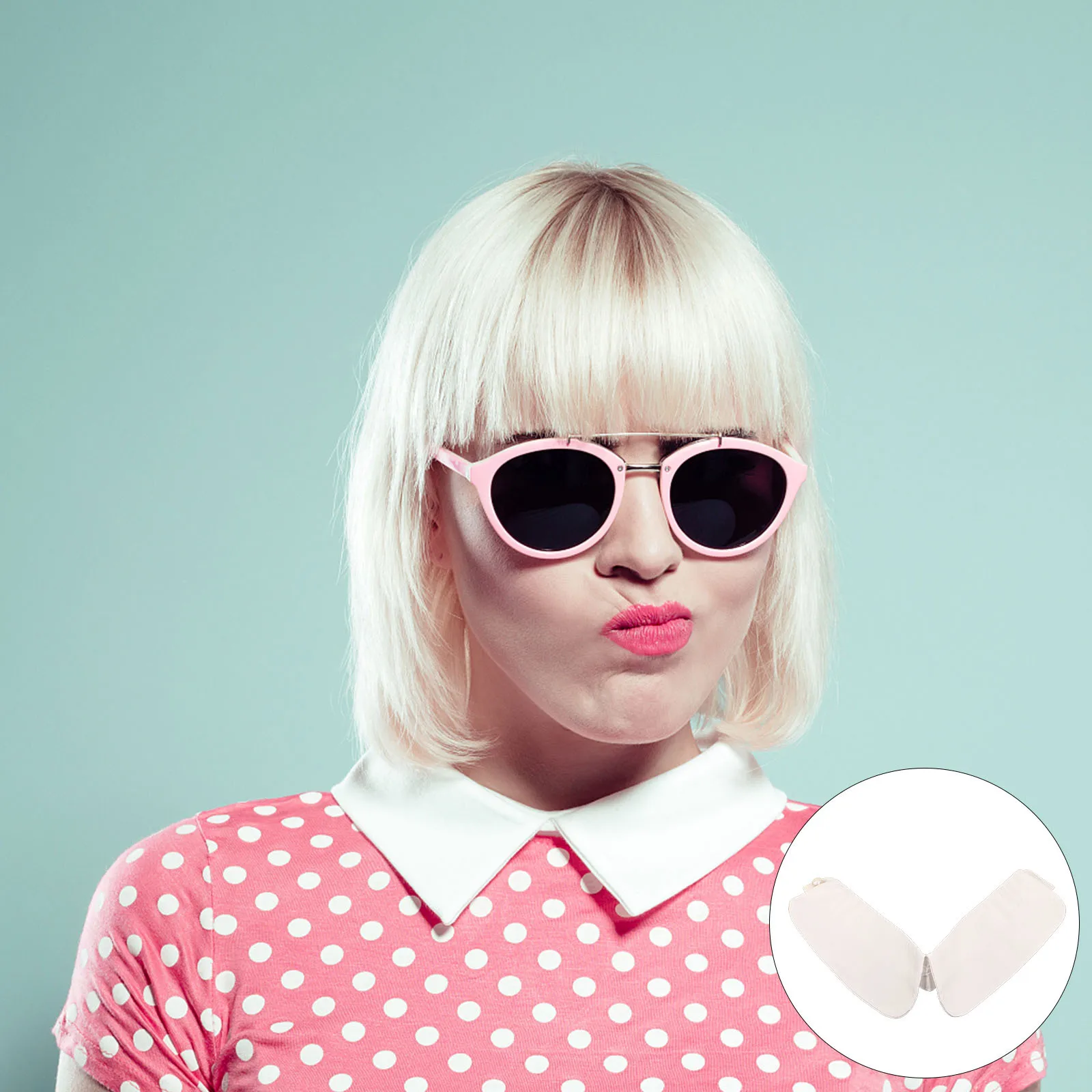 ياقة مزيفة من القطن قابلة للفصل، ياقة مزخرفة بيضاء خفيفة الوزن قابلة للتنفس، بلوزة أنيقة، فستان إكسسوار للحفلات للنساء