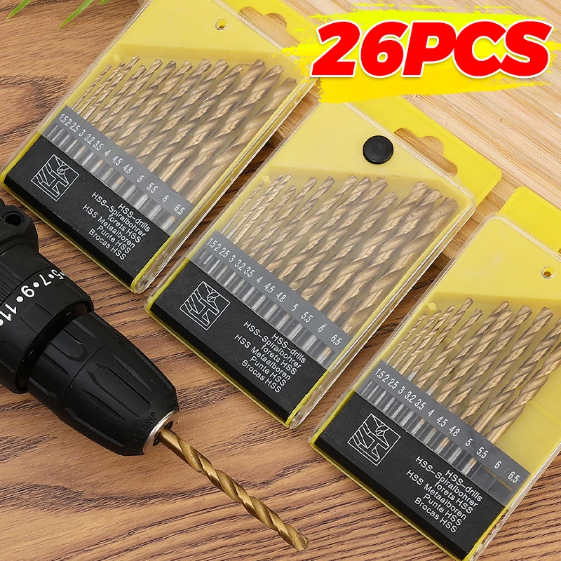 

Набор метрических сверл из высокоскоростной стали, ударные быстросменные сверла для закалки стеклянной плитки, металла, дерева, пластика, спиральные сверла