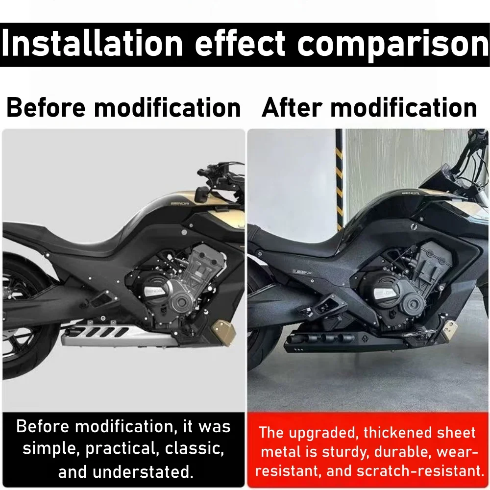 For Benda LFC700 Motorcycle Exhaust Cover Heat Shield Anti-Scratch Guard Anti-Fall Protection Cover Mod Accessories