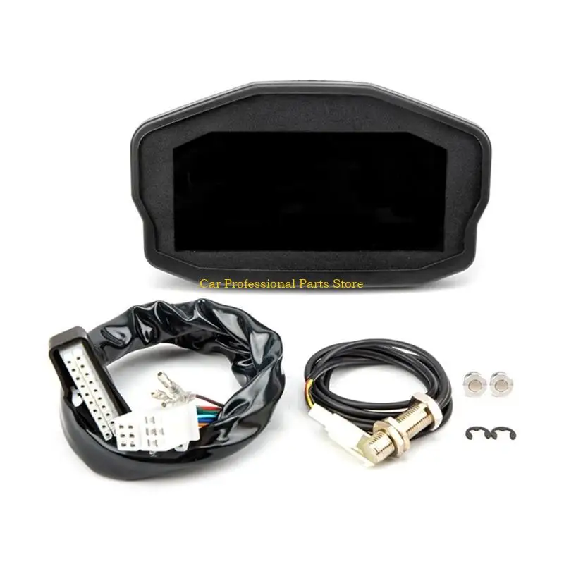 

R53D Universal 12V Motorcycles LED Digital Odometer Speedometer Tachometer Gauge