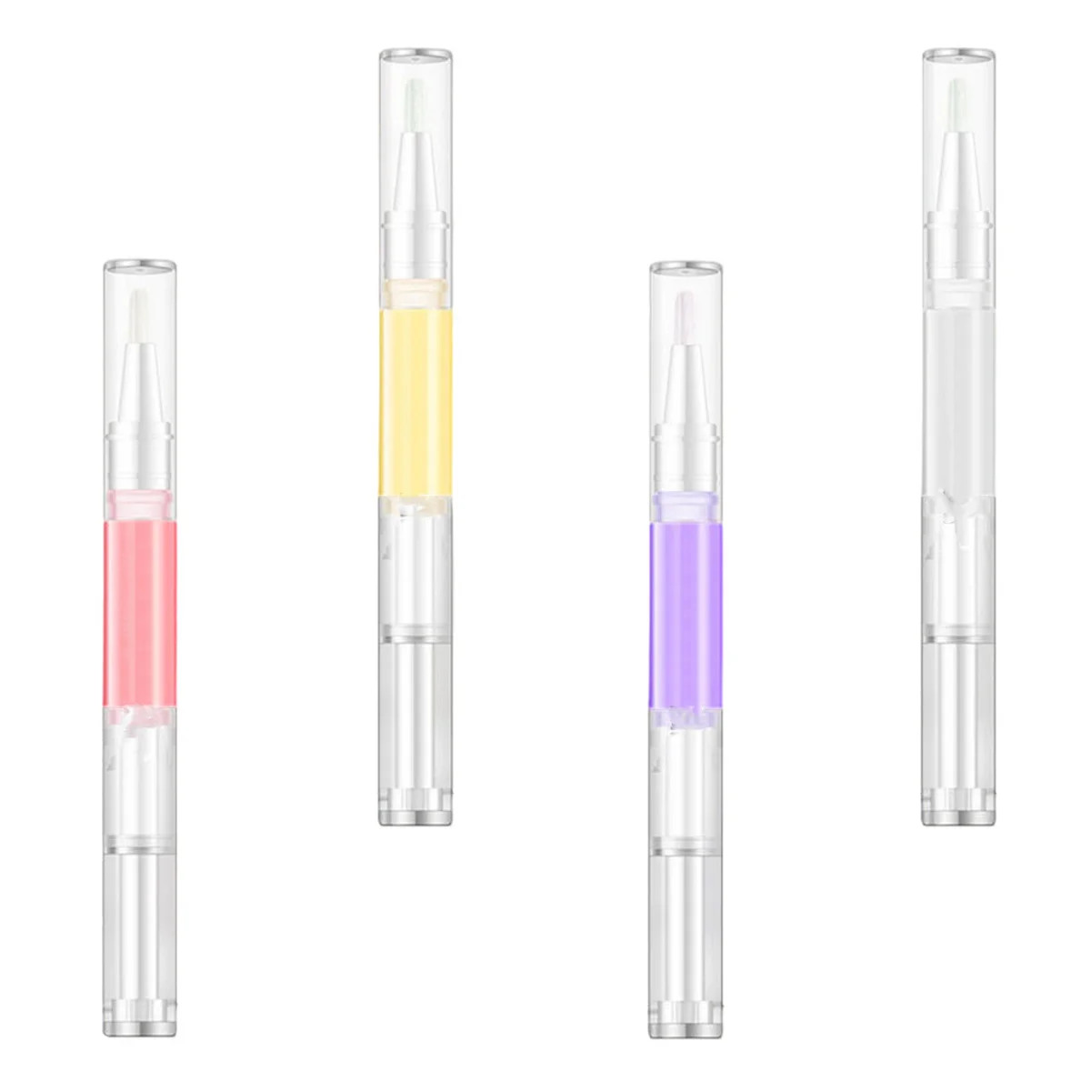 4Pcs Cuticle Oil Pen Nail Nutrition Softening Practical Manicure Accessory for Art Repair Treatment