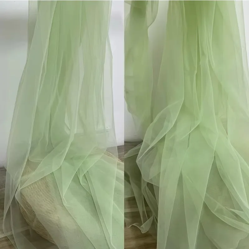 40 color solid color encrypted soft tulle fabric DIY wedding venue background wedding fluffy skirt fabrics for sewing