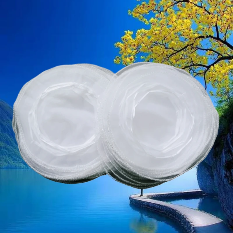 

100pcs 25cm White Without Sequins Dot Round Gift Bags Wedding Party Favor Bag Organza Drawstring Pouches for Women Jewelry Pouch