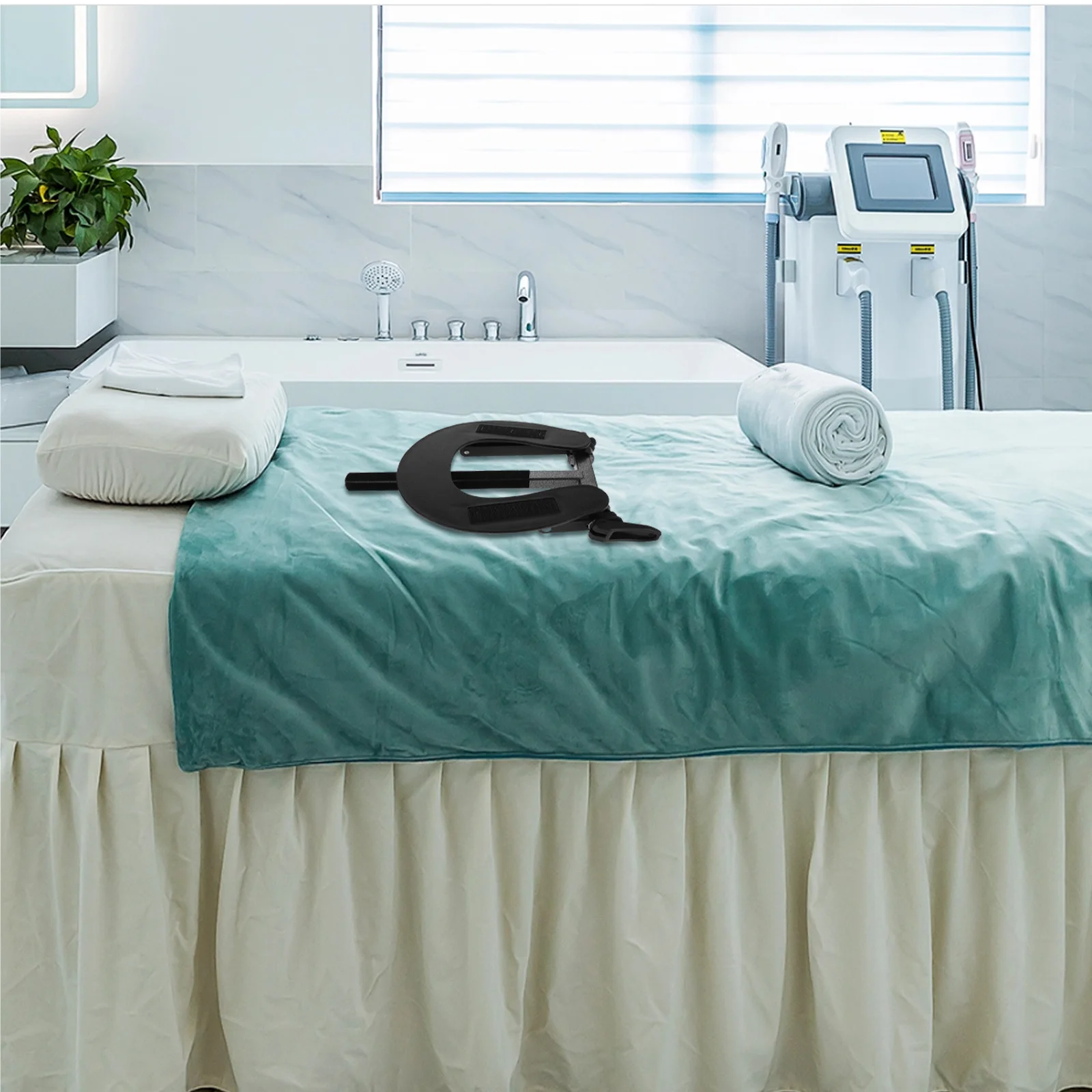 

Массажная кровать, подголовник, эргономичная подставка для лица, портативная замена для спа-салона, диван для красоты, стол, кресло для салона, прочное лицо