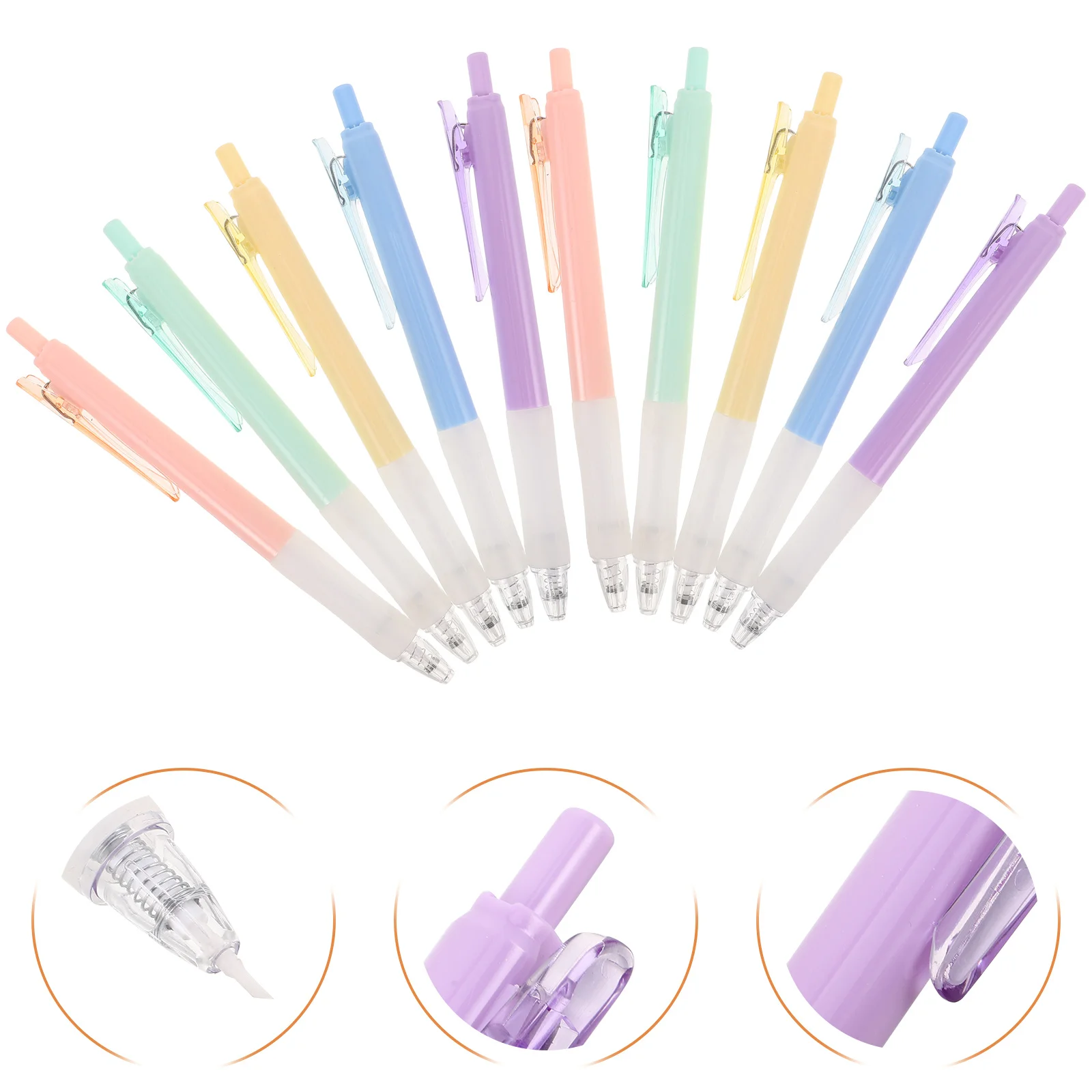 

10Pcs Pen Shaped Precision Cutter Ceramic Tip Retractable Safe Paper Cutting Tool Home School Supplies Safety Pen