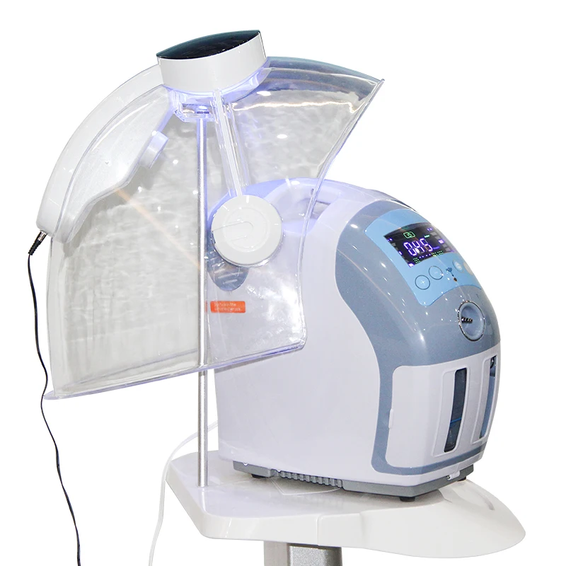 2023 Portable Beauty Spa Use Oxygeneo Hydro Facial Oxigen LEDs Lights Dome Machine Skin Hyperbaric Oxygen Jet