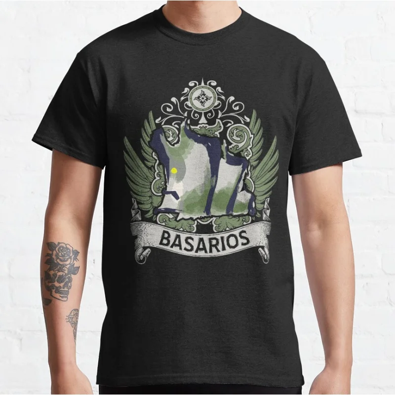 

BASARIOS 0220 Monster hunter world gift t shirt for men Cartoon Video game MHW Graphic Tee Y2K Clothes All size tops S-6XL