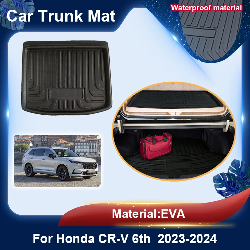 

Для Honda CR-V CRV 6th RS 2023 2024 5-местные коврики в багажник автомобиля, водонепроницаемые защитные противоскользящие коврики для хранения, аксессуары из материала EVA