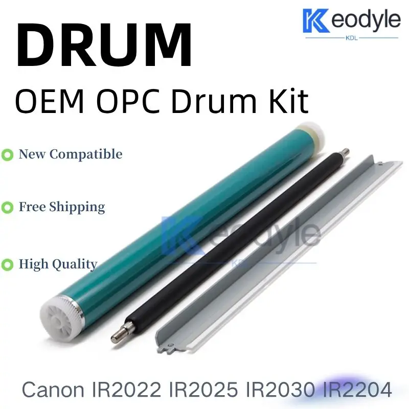 OEM OPC Drum Kit For Canon IR 2022 IR 2025 IR 2030 IR 2204 IR 2206 IR 2425 PCR Drum Cleaning Blade Roller Copier Spare Parts