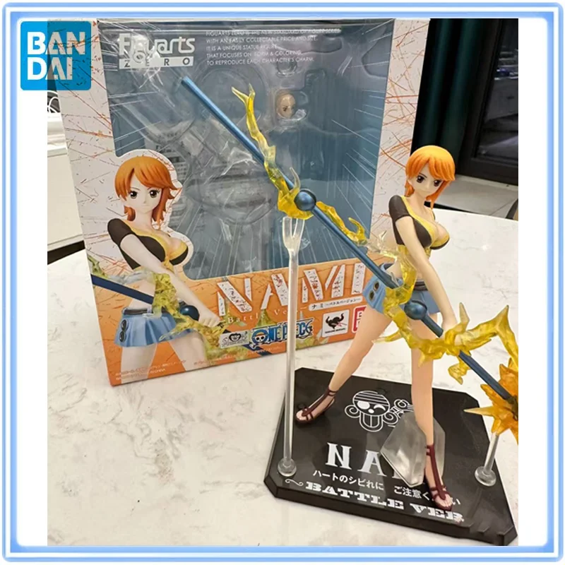 

BANDAI Original Figuarts Zero One Piece NAMI Battle Ver. COOL STYLE Action Figure Model Desktop Ornaments Hobbies Collectibles