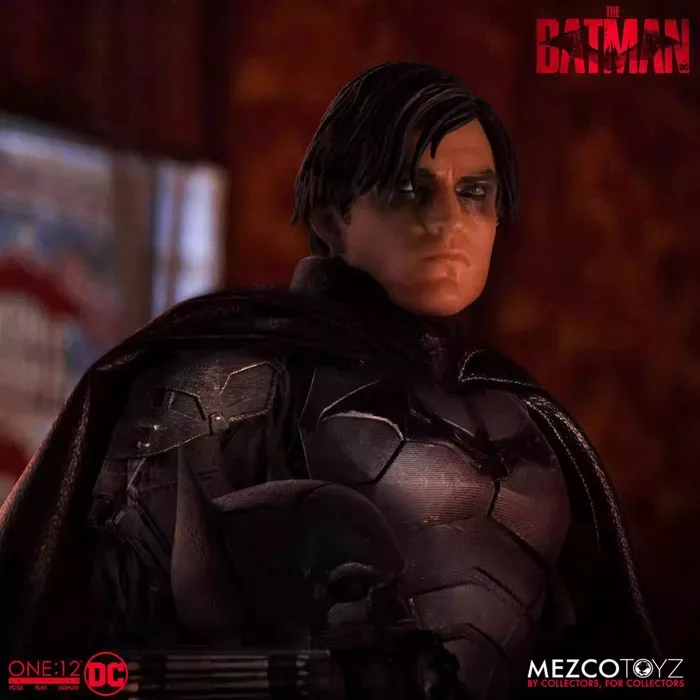 Mezco شخصية باتمان الأصلية - نسخة الفيلم الجديد 6 بوصة مجموعة كاملة من نماذج لعبة الرسوم المتحركة القابلة للجمع للمعجبين والجامعات #3