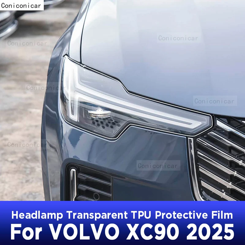 

Car Headlight Protection Transparent Repair Anti-Scratch Protective Film TPU Stickers For VOLVO XC90 2025 Accessories