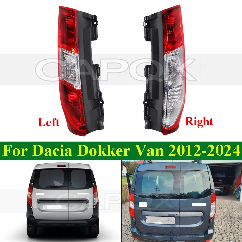 

CAPQX Rear Bumper Tail Light Tail Lamp For Dacia Dokker Express MPV Van 2012-2024 Taillight Taillamp Brake Light Rear Turn Light