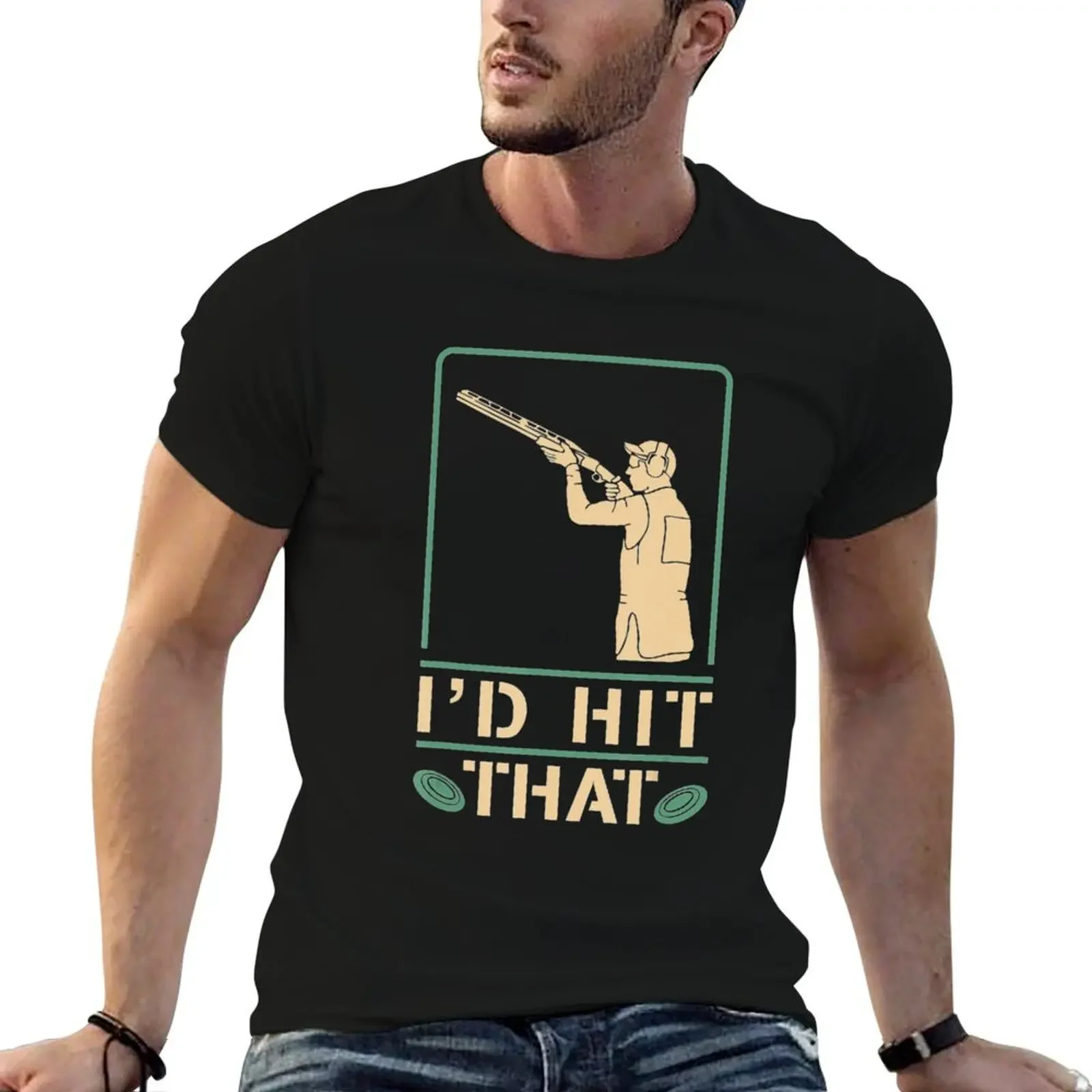 

Skeet Shooting Trap Shooting T-Shirt customs design your own cheap stuff black t-shirts for men