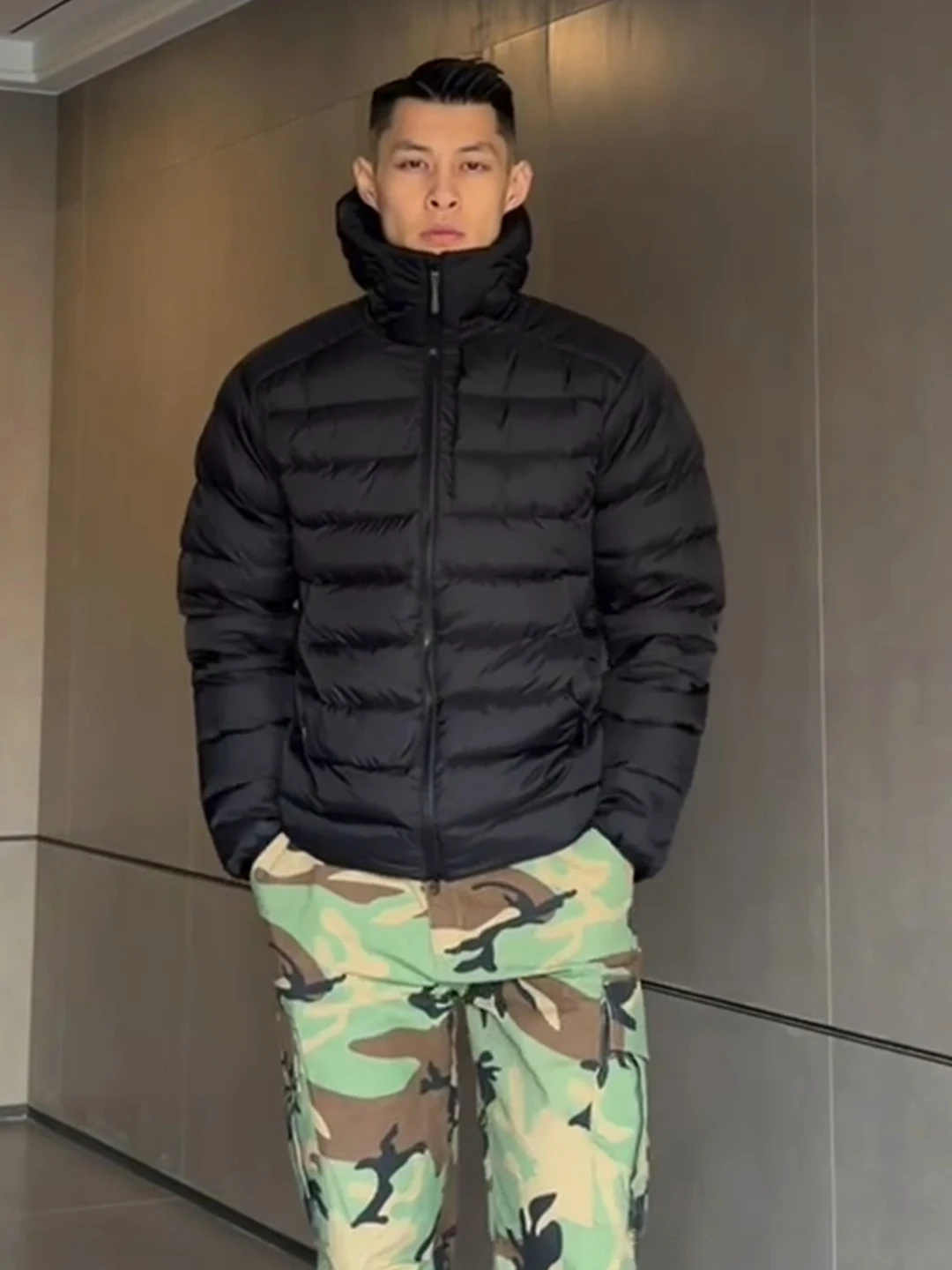 

Bla Lightweight Men's Du down Jaet Winter American Hard Man Sle Coat 90 White Du Feather Thi Outerwear