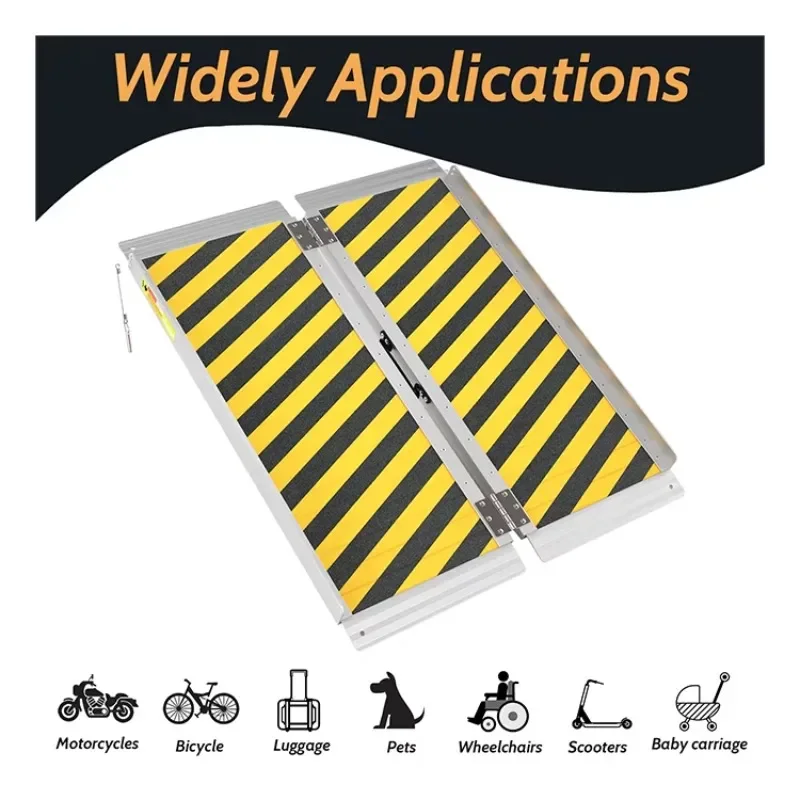 Lightweight Mobile Loading Wheelchair Aluminium Threshold Portable Ramp