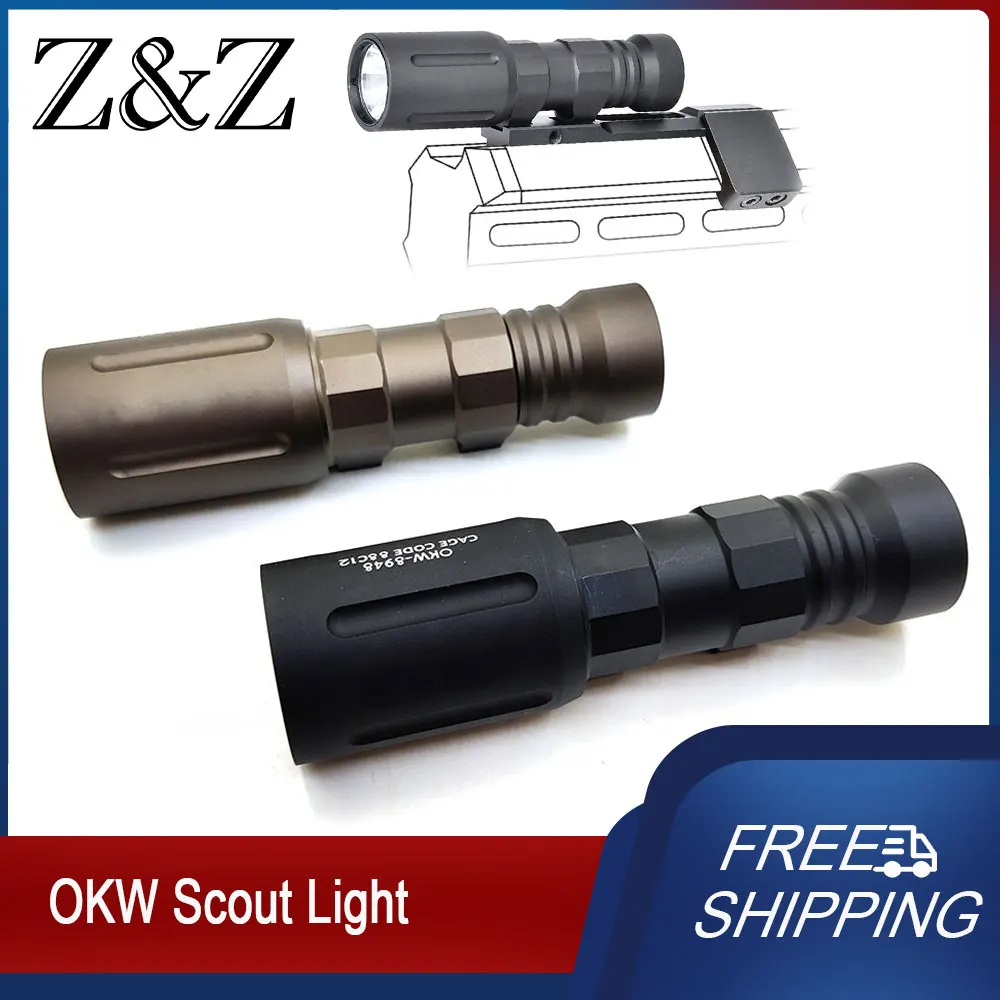 Tactical OKW LED Flashlight Spotlight 1000 Lumens Version Weapon lighting LED Hunting Outdoor Scout Light  ﻿