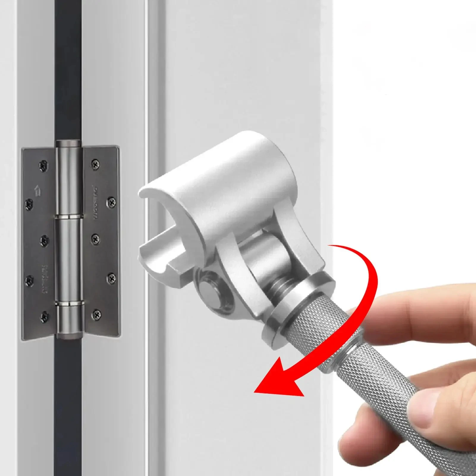 Door Hinge Gap Adjusting Wrench Tool Rolled Steel Jamb Jig For Sagging For Sticking Misaligned Fire Security Doors Repair