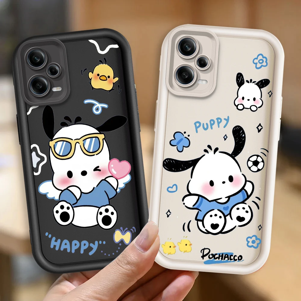 Pochacco Sanrio Cute Cartoon Eye Ladder For Xiaomi Redmi Note 13 12 12C 11 11S 10 10C 10A 9C 9A Pro 5G Funda Phone Case