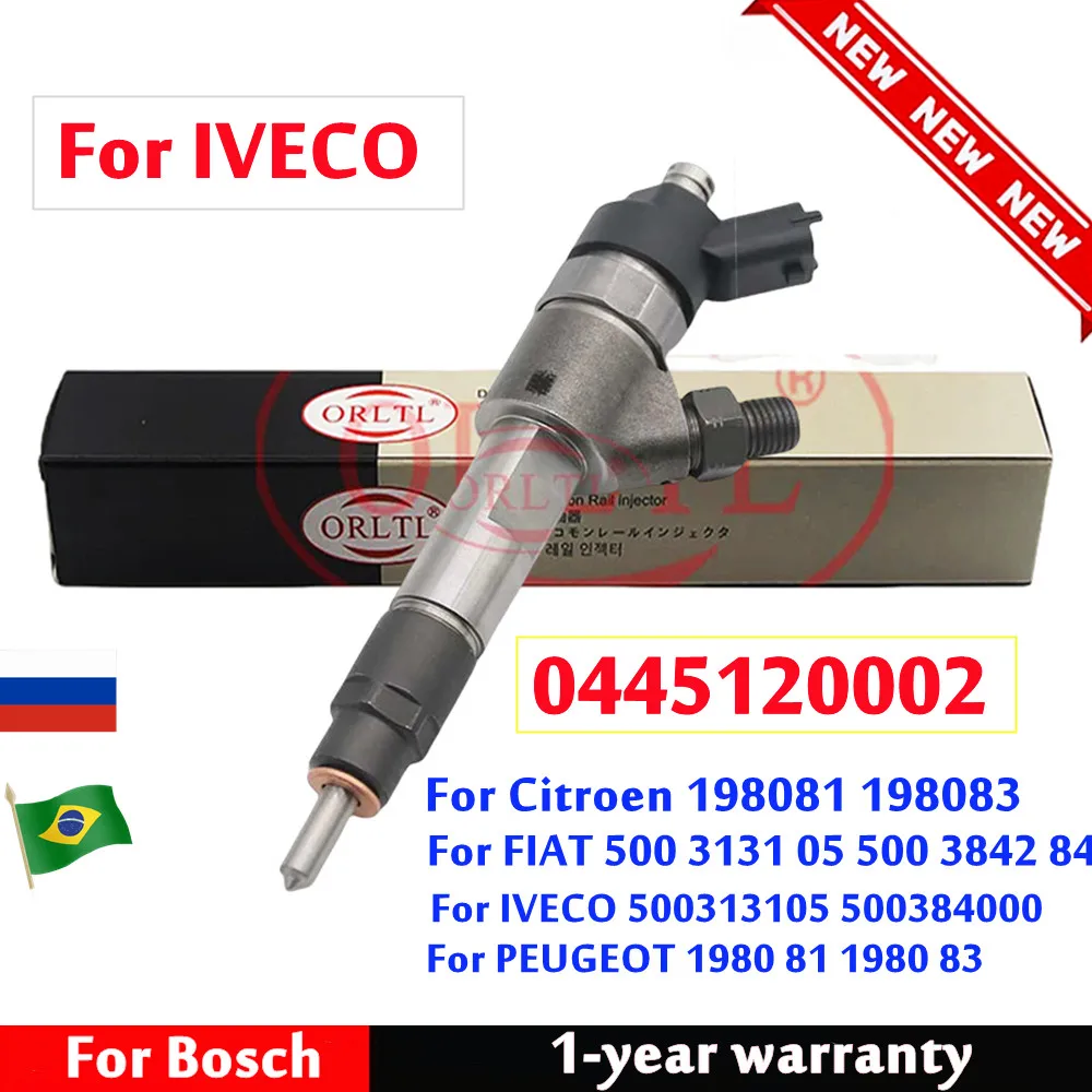 

0445120002 Форсунка дизельного топлива 0 445 120 002 CR, распылитель с автоматическим впрыском для BOSCH IVECO DAILY FIAT Citroen PEUGEOT RENAULT